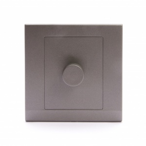 Simplicity Intelligent LED Dimmer Light Switch 1 Gang 2 Way Charcoal